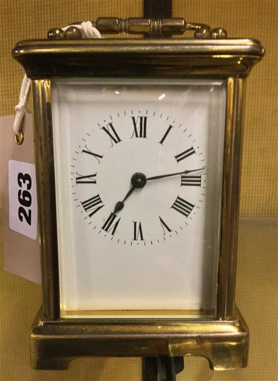 Brass carriage timepiece